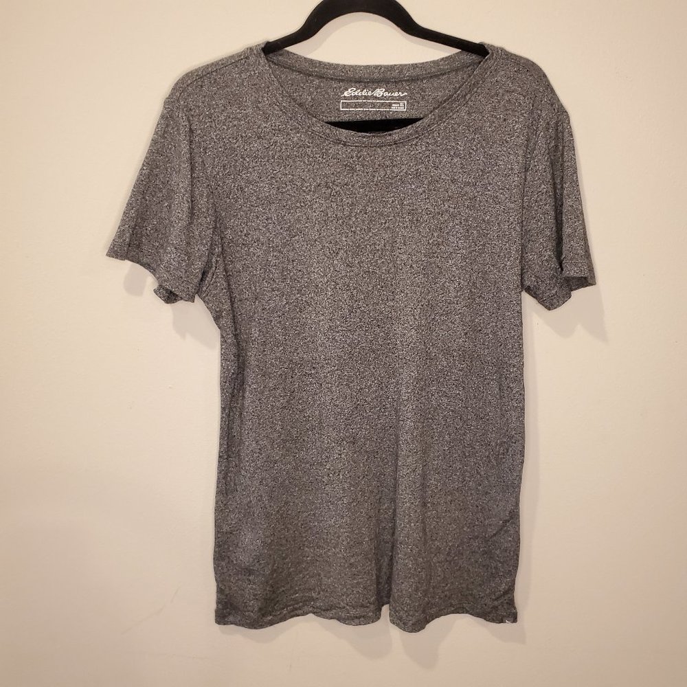 Eddie Bauer dark heather gray scoop neck tshirt XL